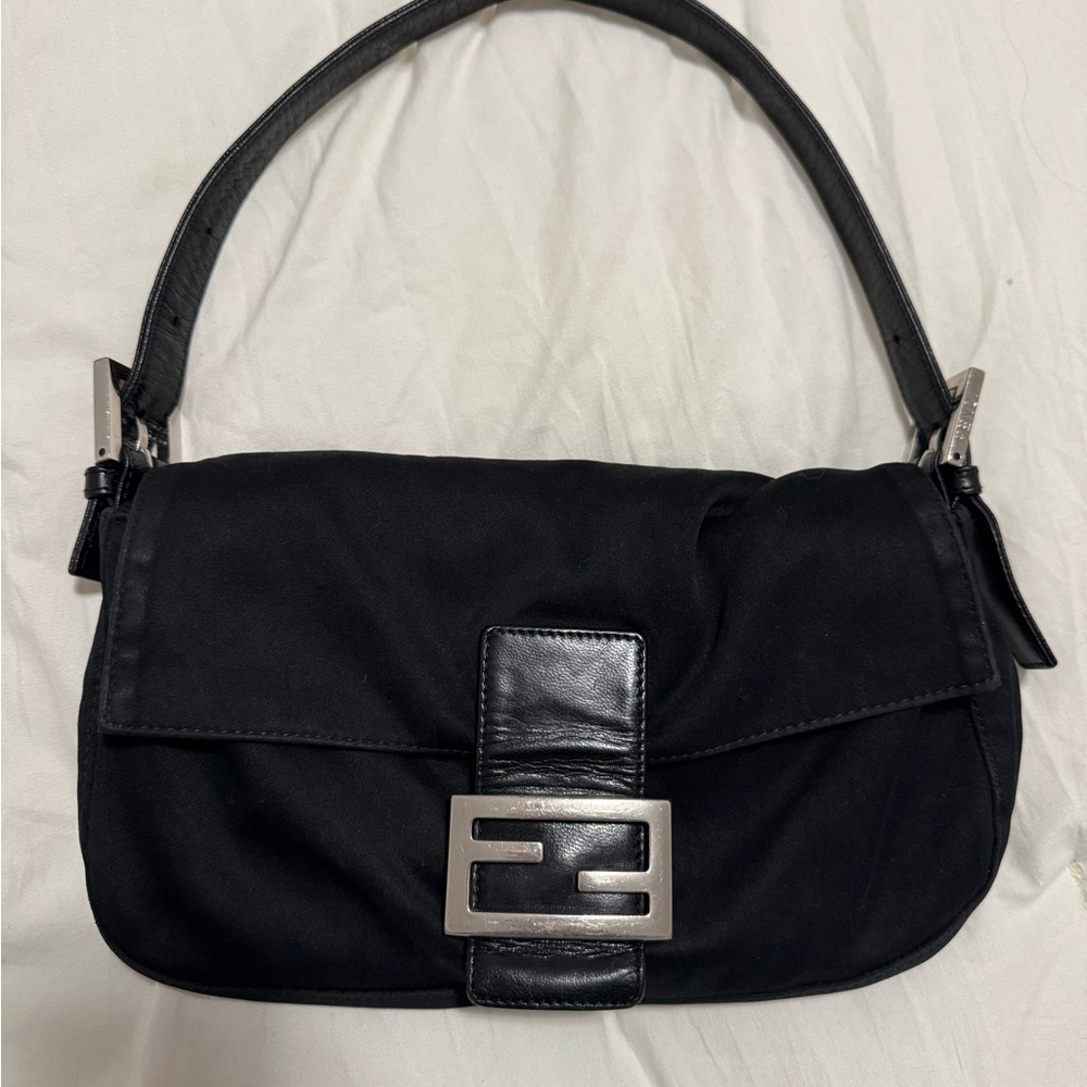Fendi baguette black bag